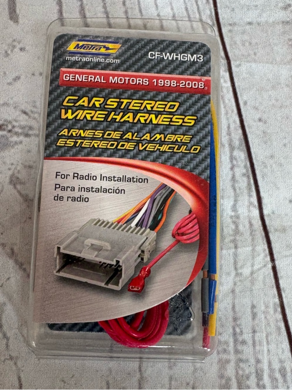 Metra CF-WHGM3 Car Stereo Wire Harness General Motors 1998-2008 NOS Open Box